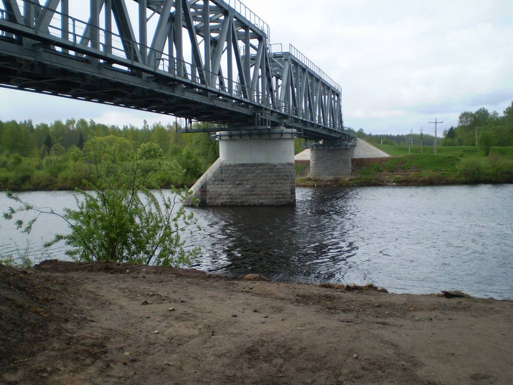 Капитальный ремонт моста через р. Пола на 441км линии Бологое - Старая Русса Октябрьской ж.д. 2007 год