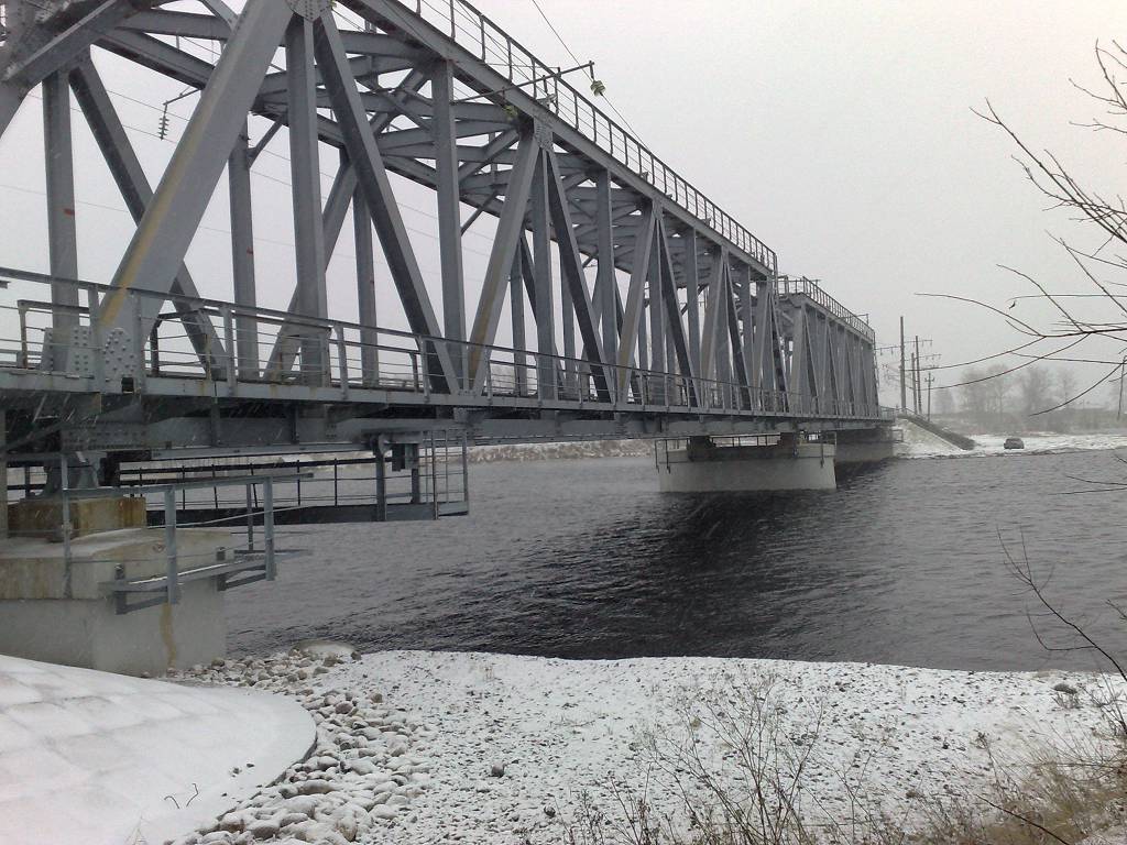 Капитальный ремонт моста через р. Сегежа на 671км ПК5 линии Волховстрой - Мурманск Октябрьской ж.д. 2007 год