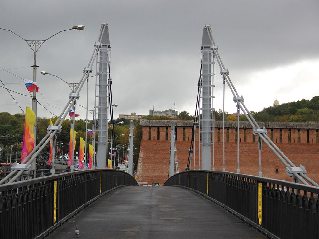 Строительство пешеходно-коммуникационного моста через р. Днепр в г. Смоленске
